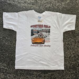 2007 Indianapolis‎ 500 Boys Tee Shirt Size Medium New old Stock white